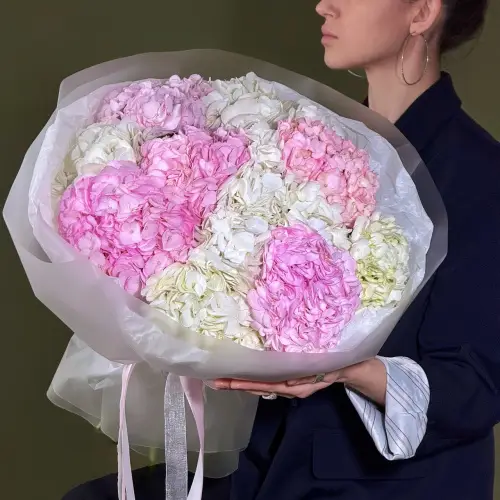 Букет нежных гортензий (L)